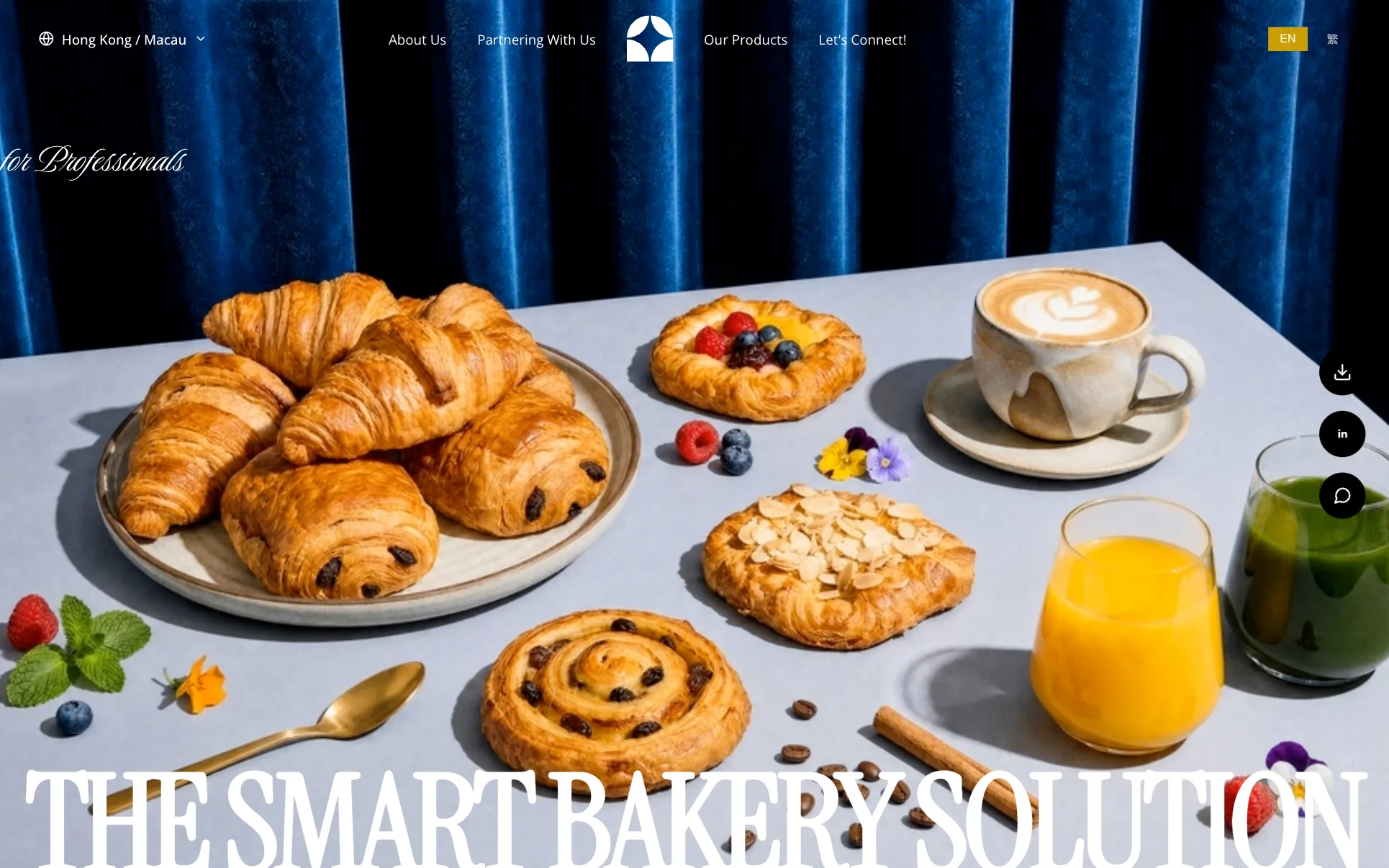 Wholesale Bakery Supplier website template preview