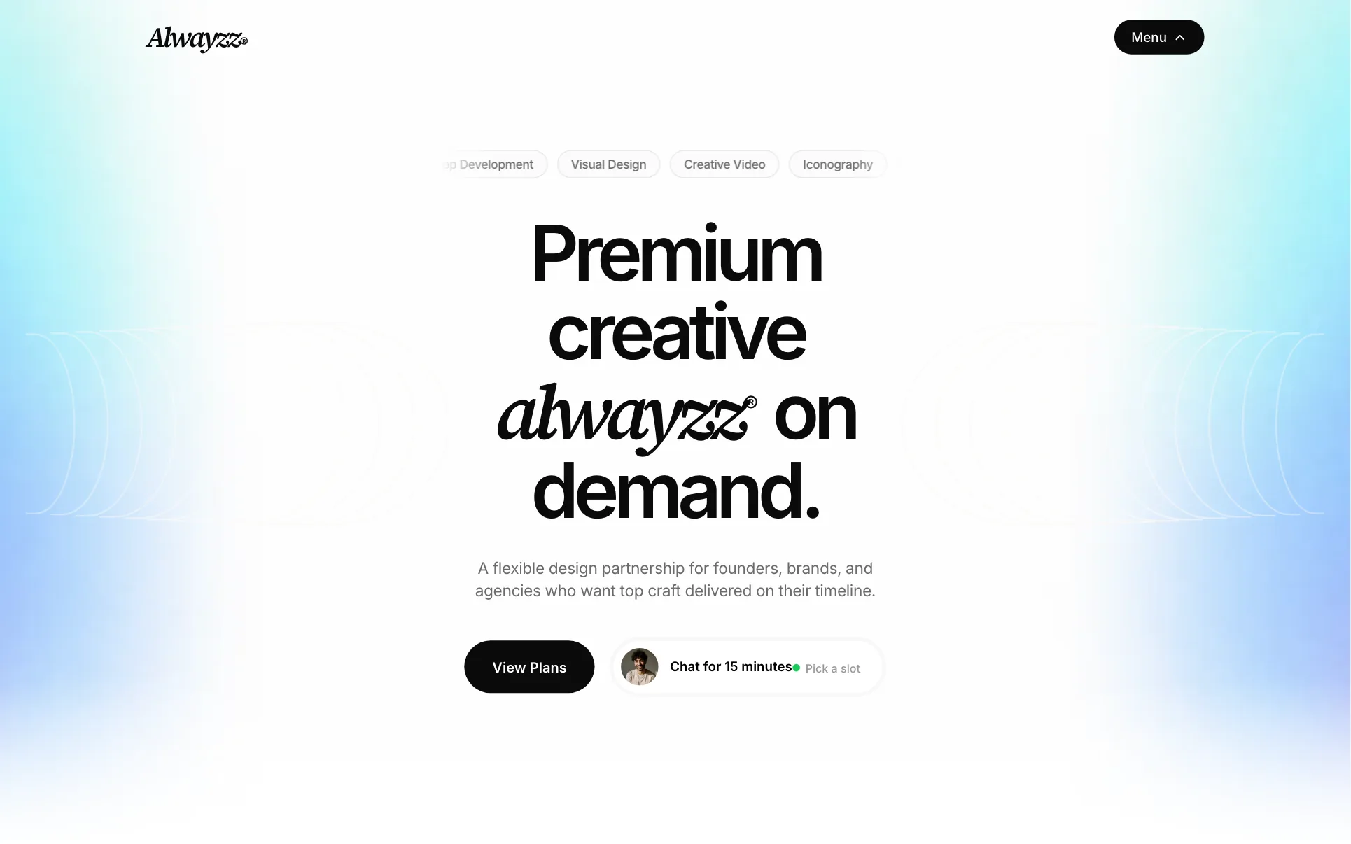 Mint Design Subscription Agency website template preview