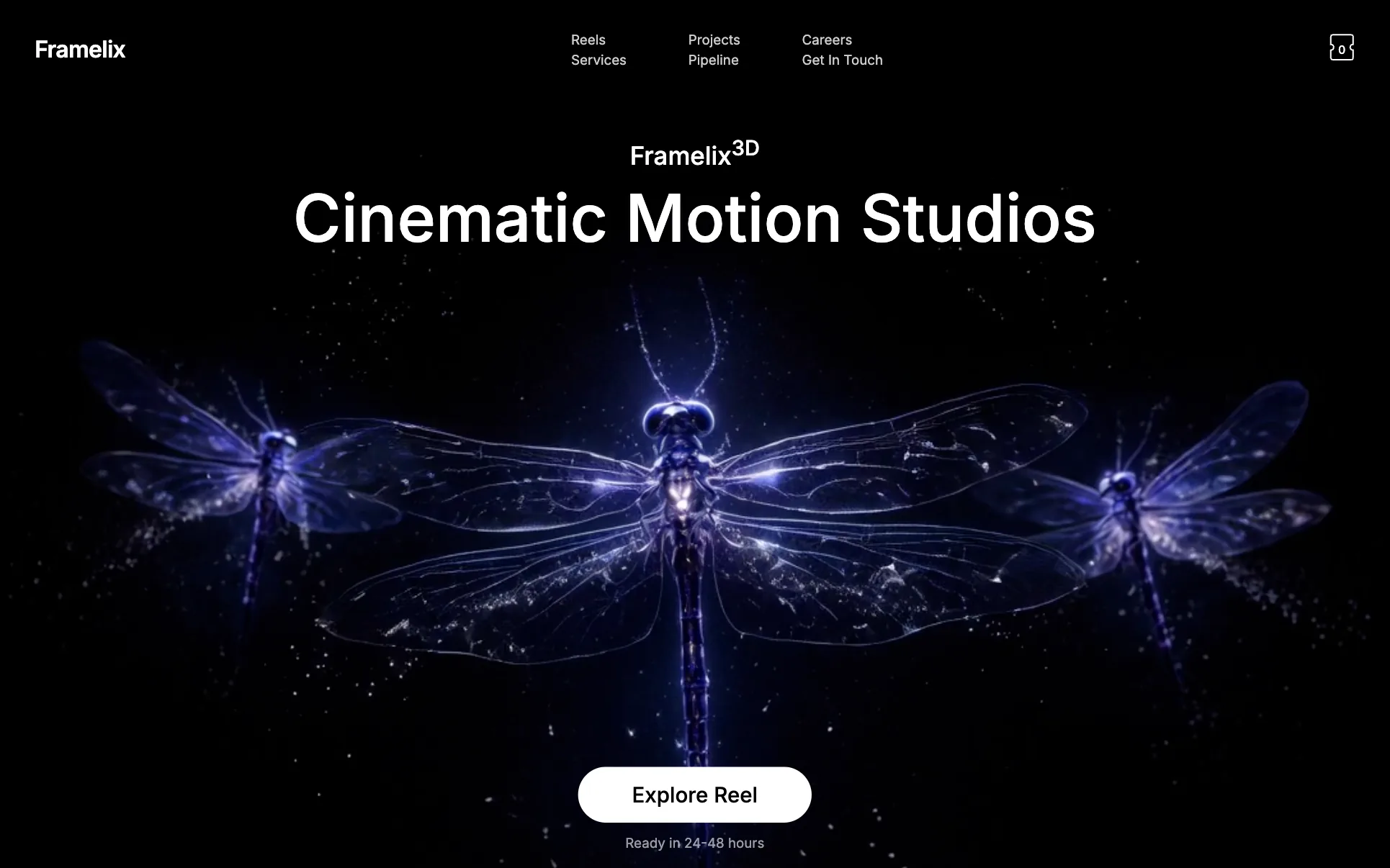 Dragonfly 3D Motion Studio website template preview