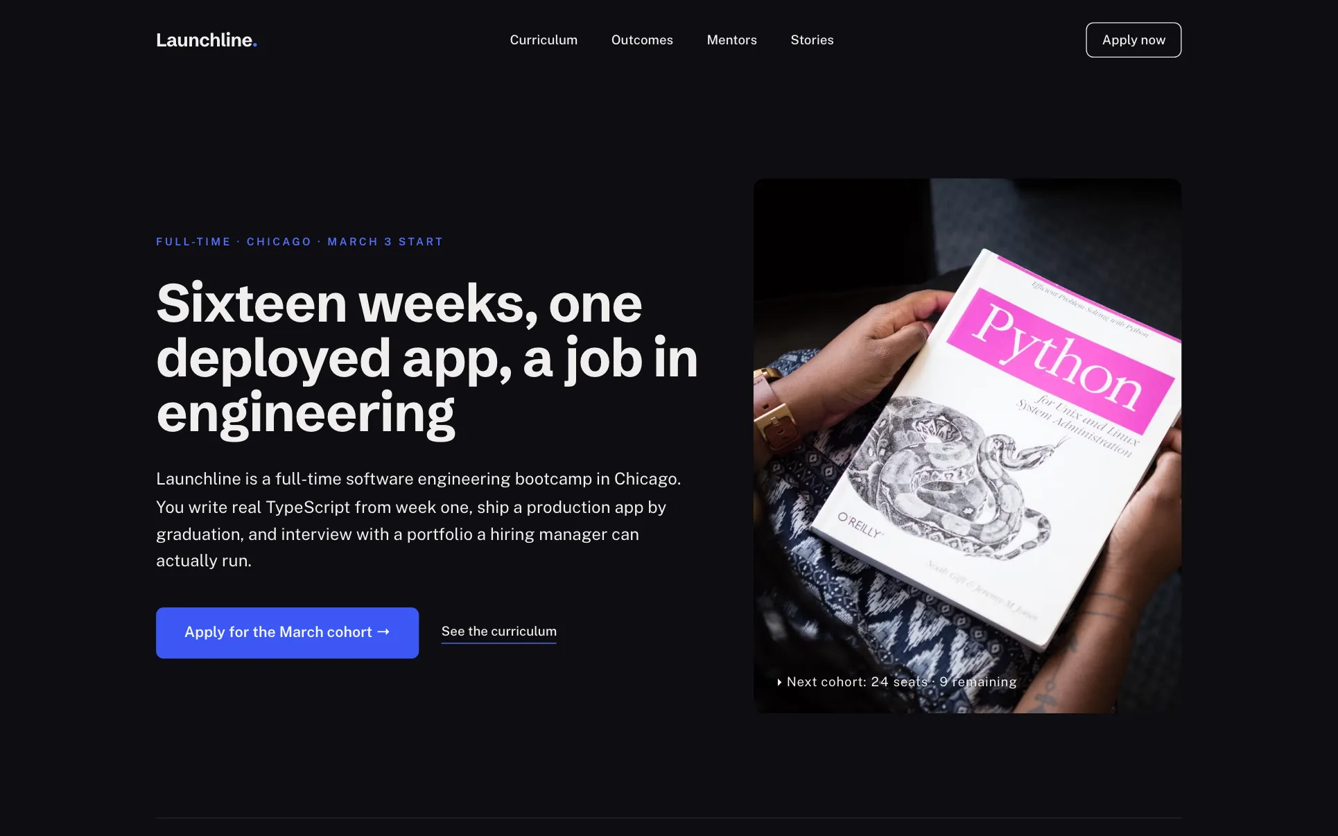 Full-Stack Coding Bootcamp website template preview