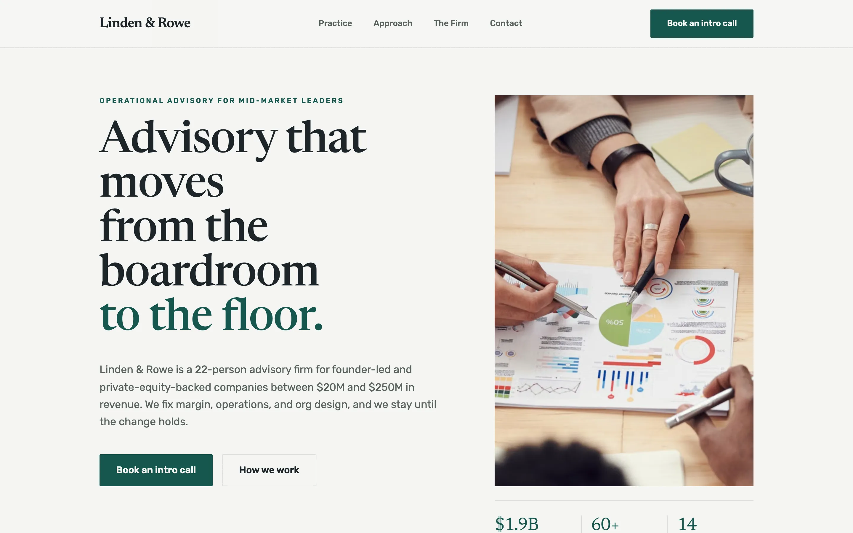 We.Inc Linden Consult template design for a business consultancy