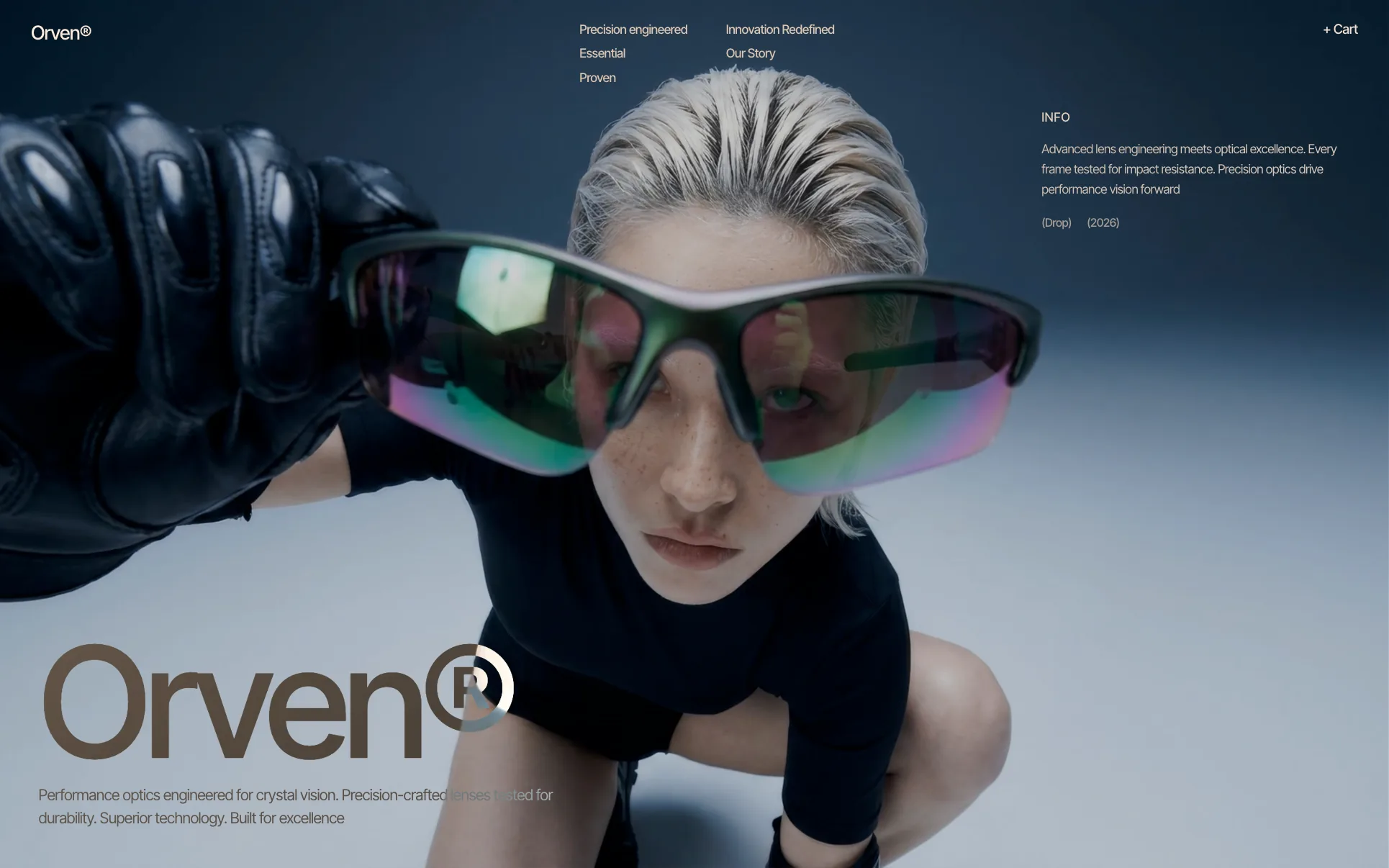 Sport Sunglasses Brand Store website template preview
