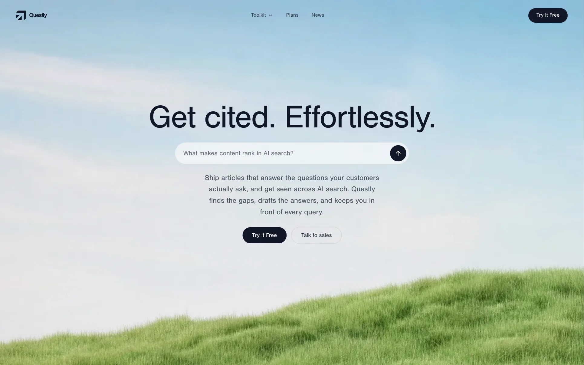 Sky Gradient SEO Tool SaaS website template preview