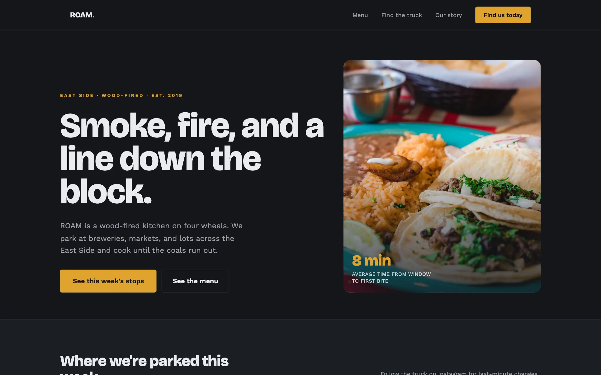 We.Inc ROAM template design for a food truck