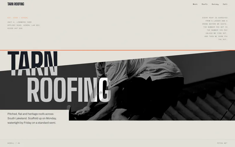 Hoarding-Board Roofing Contractor website template preview